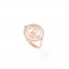MESSIKA ROSE GOLD 0.18CTTW DIAMOND AND MOTHER OF PEARL LUCKY MOVE RING 37710780