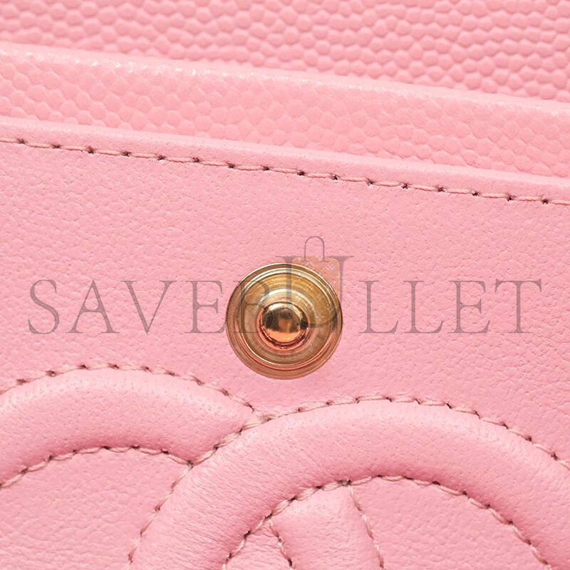CHANEL CAVIAR QUILTED SMALL DOUBLE FLAP 1400535 (23*13*6cm)