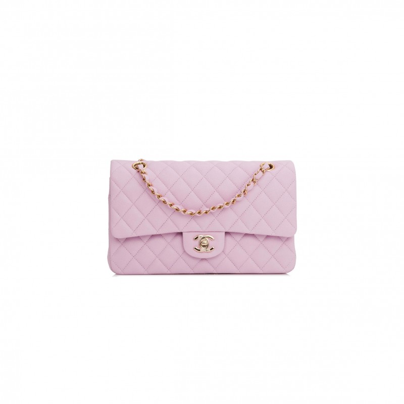 CHANEL CAVIAR QUILTED MEDIUM DOUBLE FLAP 1051142 (25*15*7cm)