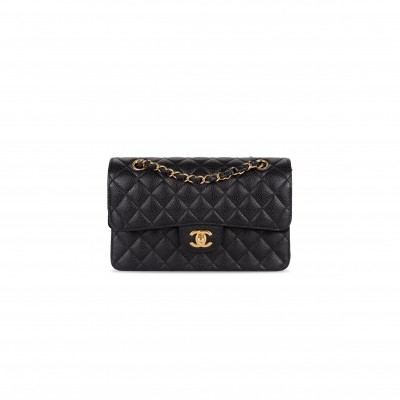 CHANEL CAVIAR QUILTED SMALL CLASSIC FLAP 1300249 (23*14*6cm)