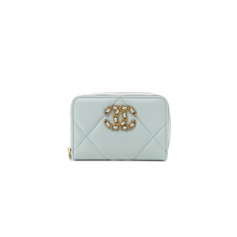 CHANEL 19 ZIPPED COIN PURSE AP0949 B04852 NN268 (11*8*3cm)