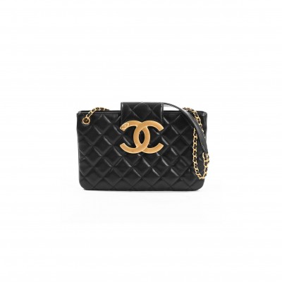 CHANEL 24C BIG LOGO SHOULDER BAG AS4603 (26.5*16.5*5cm)
