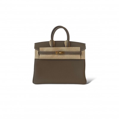 HERMES BIRKIN 25 ELEPHANT GREY HALF-HANDMADE (25*20*13cm) HERMES BIRKIN 25 ELEPHANT GREY HALF-HANDMADE (25*20*13cm)