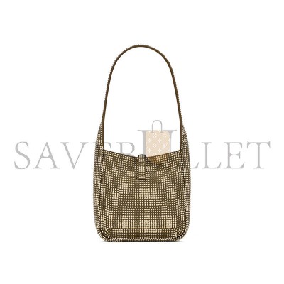 YSL LE 5 À 7 SUPPLE BABY IN SILK SATIN AND CRYSTALS 809464FADSQ2803 (16*15*7cm)