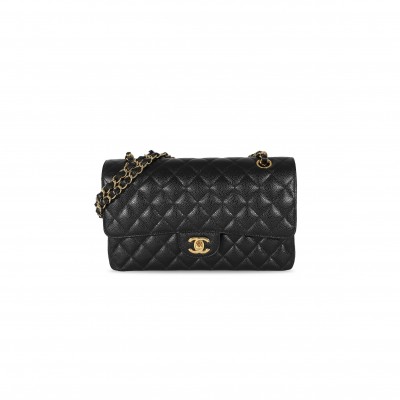 CHANEL MASTER CAVIAR QUILTED MEDIUM DOUBLE FLAP A01112 (25.5*15.5*6.5cm)
