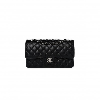 CHANEL MASTER CAVIAR QUILTED MEDIUM DOUBLE FLAP A01112 (25.5*15.5*6.5cm)