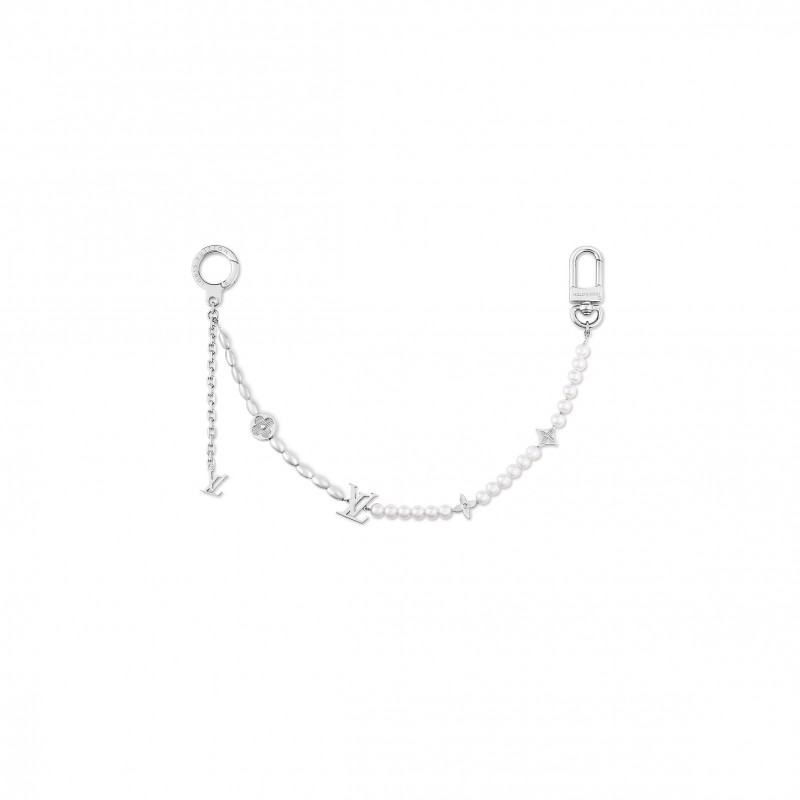 LOUIS VUITTON PEARLS FUSION BELT CHAIN AND BAG CHARM M01947 LOUIS VUITTON PEARLS FUSION BELT CHAIN AND BAG CHARM M01947