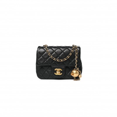 CHANEL MASTER LAMBSKIN QUILTED MINI PEARL CRUSH FLAP AS1786 (17*12*7cm)