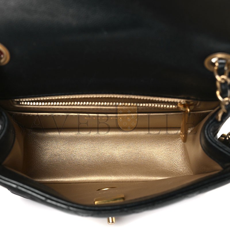 CHANEL MASTER LAMBSKIN QUILTED MINI PEARL CRUSH FLAP AS1786 (17*12*7cm)