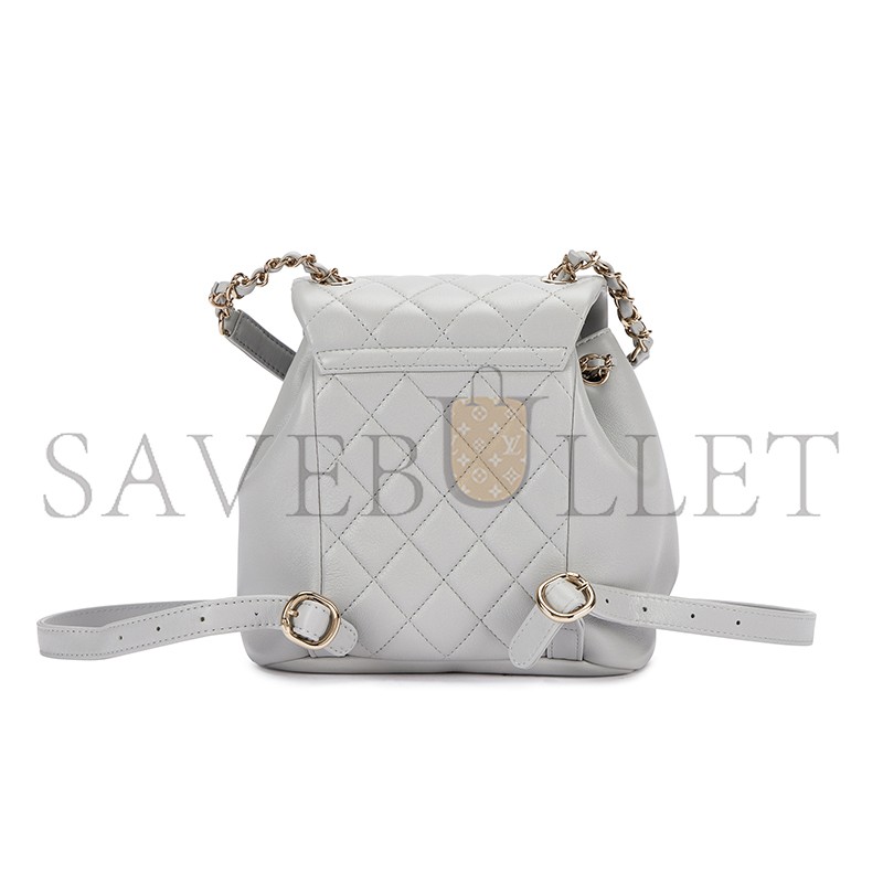 CHANEL MASTER DUMA MINI BACKPACK AS2908 (18.5*18*12cm)