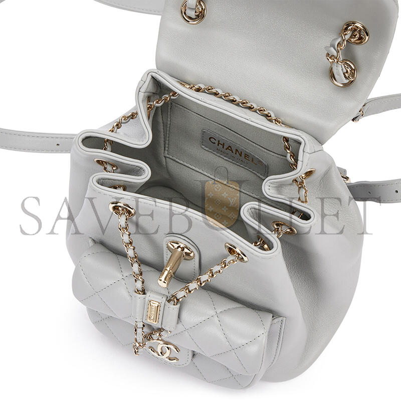 CHANEL MASTER DUMA MINI BACKPACK AS2908 (18.5*18*12cm)