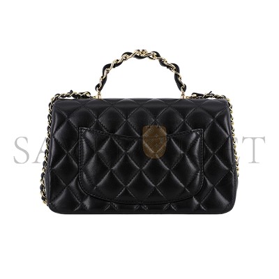 CHANEL MINI RECTANGULAR TOP HANDLE 23K FLAP AS2431 (20*12*6cm)
