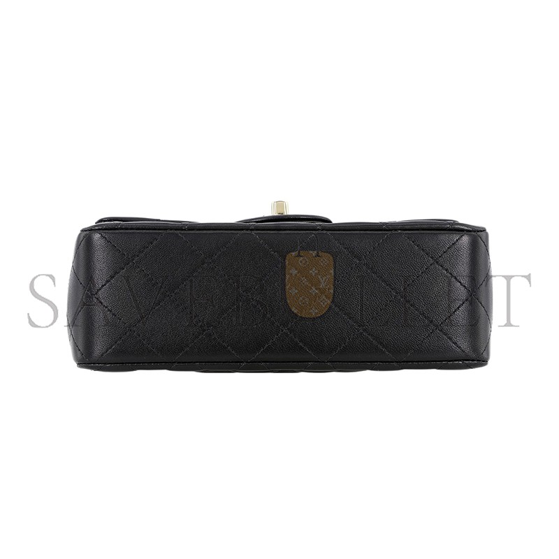 CHANEL MASTER MINI RECTANGULAR TOP HANDLE 23K FLAP AS2431 (20*12*6cm)