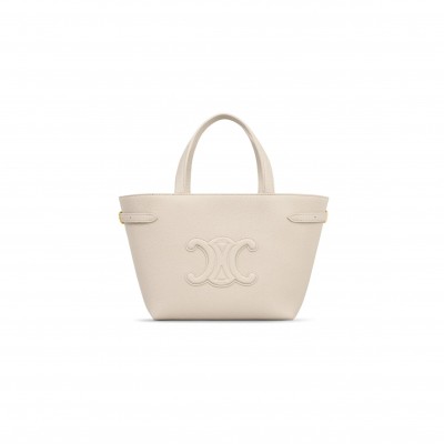 CELINE MINI CABAS ANAIS CUIR TRIOMPHE IN GRAINED CALFSKIN 118613ENY.02PA (21*20*10cm)