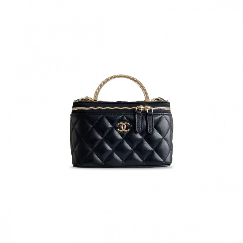 CHANEL MASTER 24S TRANSPARENT HANDLE LONG BOX BLACK AP3768 (17*9.5*7.8cm)