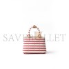 PRADA JARDINIÈRE STRIPED COTTON CANVAS MINI BAG 1BA038 (22*15*13cm) PRADA JARDINIÈRE STRIPED COTTON CANVAS MINI BAG 1BA038 (22*15*13cm)