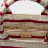 PRADA JARDINIÈRE STRIPED COTTON CANVAS MINI BAG 1BA038 (22*15*13cm) PRADA JARDINIÈRE STRIPED COTTON CANVAS MINI BAG 1BA038 (22*15*13cm)