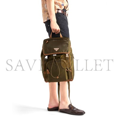 PRADA RE-NYLON AND LEATHER BACKPACK 2VZ135 (45*27*17cm) PRADA RE-NYLON AND LEATHER BACKPACK 2VZ135 (45*27*17cm)