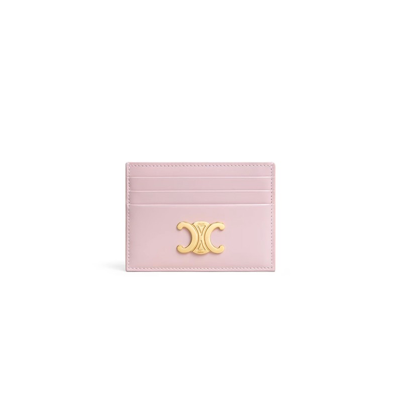 CELINE CARD HOLDER TRIOMPHE IN SHINY CALFSKIN 10L833DPV.25BD (11*8*0.3cm) CELINE CARD HOLDER TRIOMPHE IN SHINY CALFSKIN 10L833DPV.25BD (11*8*0.3cm)