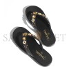 CHANEL THONGS LAMBSKIN & METAL BLACK G46304 CHANEL THONGS LAMBSKIN & METAL BLACK G46304