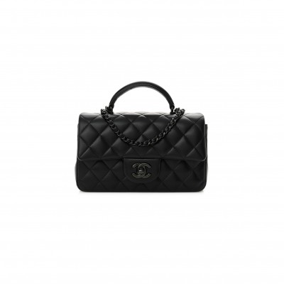 CHANEL MINI TOP HANDLE RECTANGULAR FLAP AS2431 (20*13*6cm)