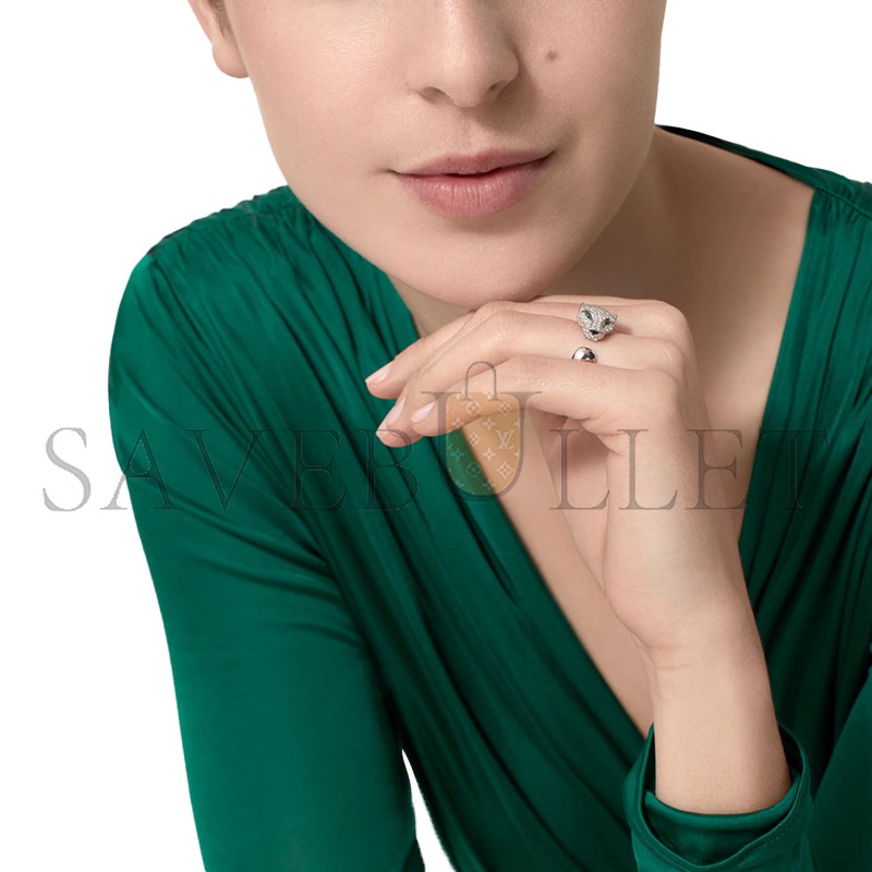 CARTIER PANTHÈRE DE CARTIER RING, MEDIUM MODEL, PAVED N4225200
