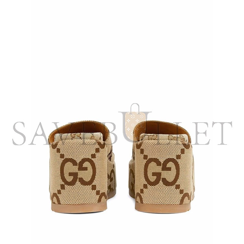 GUCCI GG MAXI PLATFORM SANDALS 674761