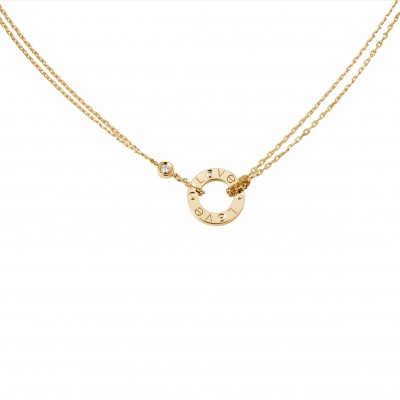 CARTIER LOVE NECKLACE, 2 DIAMONDS B7219500