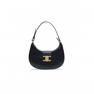 CELINE MEDIUM AVA TRIOMPHE BAG IN TRIOMPHE COWHIDE 114492BZJ.04LR (23*13.5*6cm)