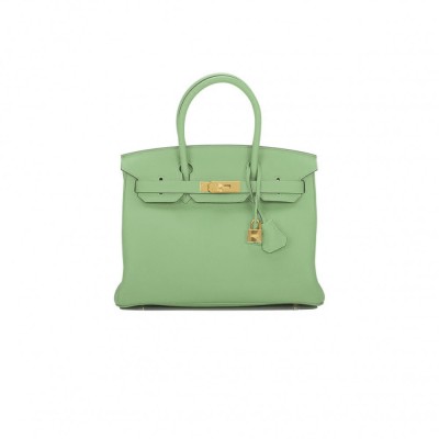 HERMES VERT CRIQUET TOGO BIRKIN 30 GOLD HARDWARE 265317 (30*22*16cm) HERMES VERT CRIQUET TOGO BIRKIN 30 GOLD HARDWARE 265317 (30*22*16cm)