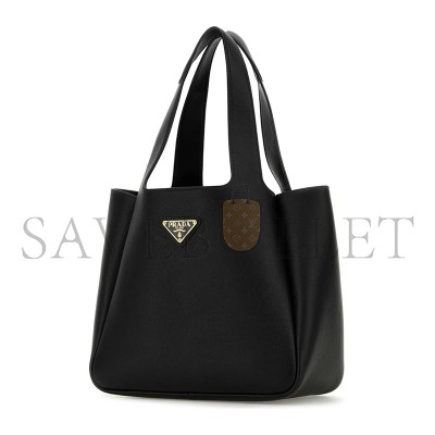 PRADA BLACK LEATHER HANDBAG 1BG542 (22.5*18*11cm) PRADA BLACK LEATHER HANDBAG 1BG542 (22.5*18*11cm)