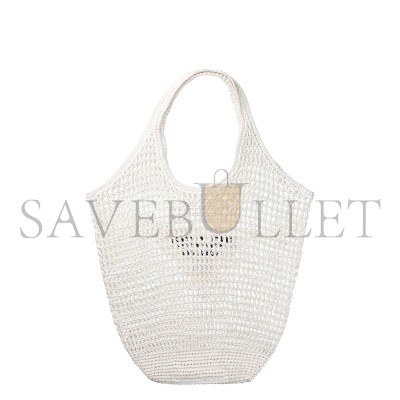 PRADA TRIANGLE LOGO BUCKET TOTE RAFFIA BLUE 1BG424 (53*40cm) PRADA TRIANGLE LOGO BUCKET TOTE RAFFIA BLUE 1BG424 (53*40cm)