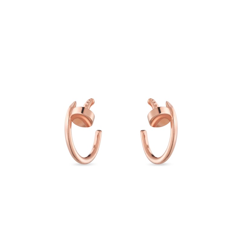 CARTIER JUSTE UN CLOU HOOP EARRINGS, SMALL MODEL B8301234 CARTIER JUSTE UN CLOU HOOP EARRINGS, SMALL MODEL B8301234