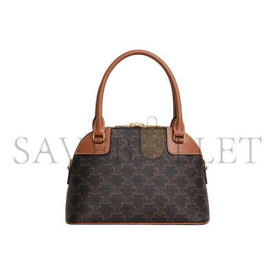 CELINE SHOULDER BAG TRIOMPHE IN TRIOMPHE CANVAS AND LAMBSKIN 121082DNK.04LU (25*17*10cm) CELINE SHOULDER BAG TRIOMPHE IN TRIOMPHE CANVAS AND LAMBSKIN 121082DNK.04LU (25*17*10cm)