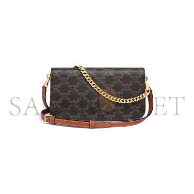 CELINE MULTIPOCHETTE IN TRIOMPHE CANVAS AND CALFSKIN 10L972DQB.04LU (20.5*11*4cm) CELINE MULTIPOCHETTE IN TRIOMPHE CANVAS AND CALFSKIN 10L972DQB.04LU (20.5*11*4cm)