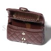 CHANEL CLASSIC MINI BAG WITH HOOK LAMBSKIN & GOLD-TONE METAL DARK BROWN AP4760 (12.5*8*5cm) CHANEL CLASSIC MINI BAG WITH HOOK LAMBSKIN & GOLD-TONE METAL DARK BROWN AP4760 (12.5*8*5cm)