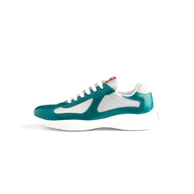 PRADA PATENT LEATHER AND TECHNICAL FABRIC PRADA AMERICA'S CUP SNEAKERS 4E3400