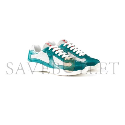 PRADA PATENT LEATHER AND TECHNICAL FABRIC PRADA AMERICA'S CUP SNEAKERS 4E3400