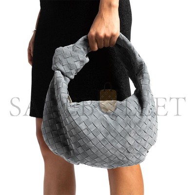 BOTTEGA VENETA JODIE TEEN INTRECCIATO CASHMERE SUEDE SHOULDER BAG 600261 (48*40*16cm)