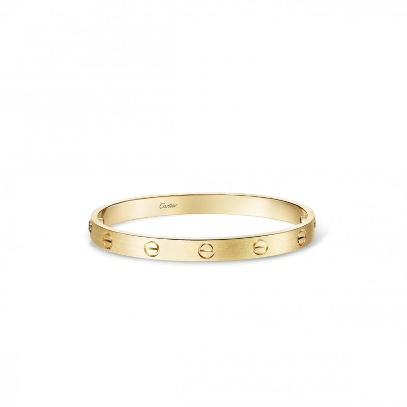 CARTIER LOVE BRACELET, CLASSIC MODEL, BRUSHED B6077017 CARTIER LOVE BRACELET, CLASSIC MODEL, BRUSHED B6077017