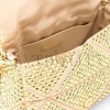PRADA MINI CRYSTAL EMBELLISHED TRIANGLE LOGO SHOULDER BAG IN GOLD 1BD329 (17*11.5*6cm)