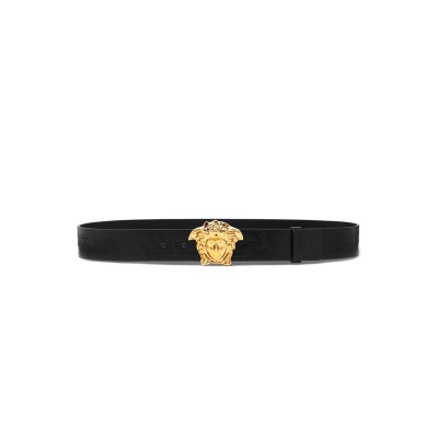 VERSACE BELT LA MEDUSA GRECA LEATHER 4 CM DCU4140