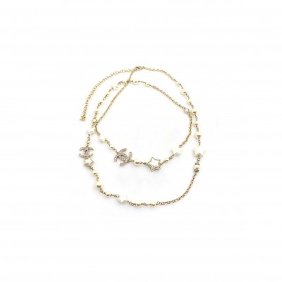 CHANEL STAR PEARL NECKLACE ABE601
