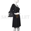 CHANEL BLACK AND WHITE CAMBON CC SHOULDER FLAP BAG AS6339 (33*24*11cm)