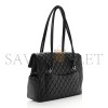 CHANEL BLACK AND WHITE CAMBON CC SHOULDER FLAP BAG AS6339 (33*24*11cm)