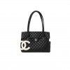 CHANEL BLACK AND WHITE CAMBON CC SHOULDER FLAP BAG AS6339 (33*24*11cm)