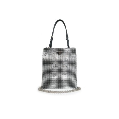 PRADA TRIANGLE CHAIN SHOULDER BAG 1BA253 (20*18cm)