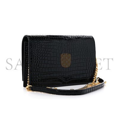 YSL KATE MONOGRAM TASSEL CHAIN WALLET IN CALFSKIN CROCODILE EMBOSSED 452159DND1J1000 (19*12.5*4cm) YSL KATE MONOGRAM TASSEL CHAIN WALLET IN CALFSKIN CROCODILE EMBOSSED 452159DND1J1000 (19*12.5*4cm)