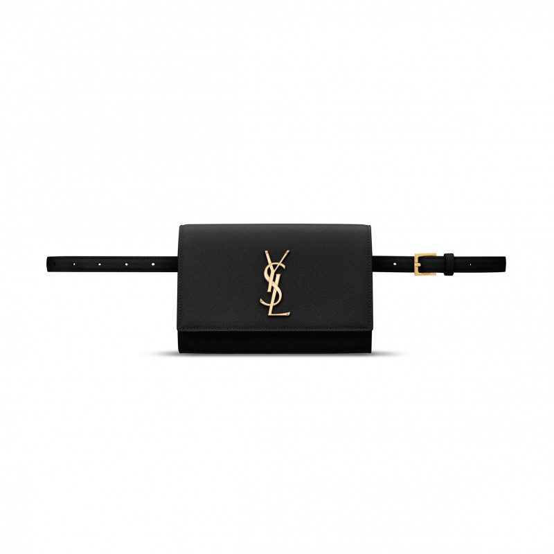 YSL KATE BELT BAG IN GRAIN DE POUDRE-EMBOSSED LEATHER 534395BOW0J1000 (18*12*4.5cm) YSL KATE BELT BAG IN GRAIN DE POUDRE-EMBOSSED LEATHER 534395BOW0J1000 (18*12*4.5cm)