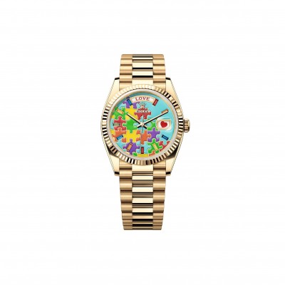 ROLEX OYSTER PERPETUAL DAY-DATE 36MM 128238-0106 